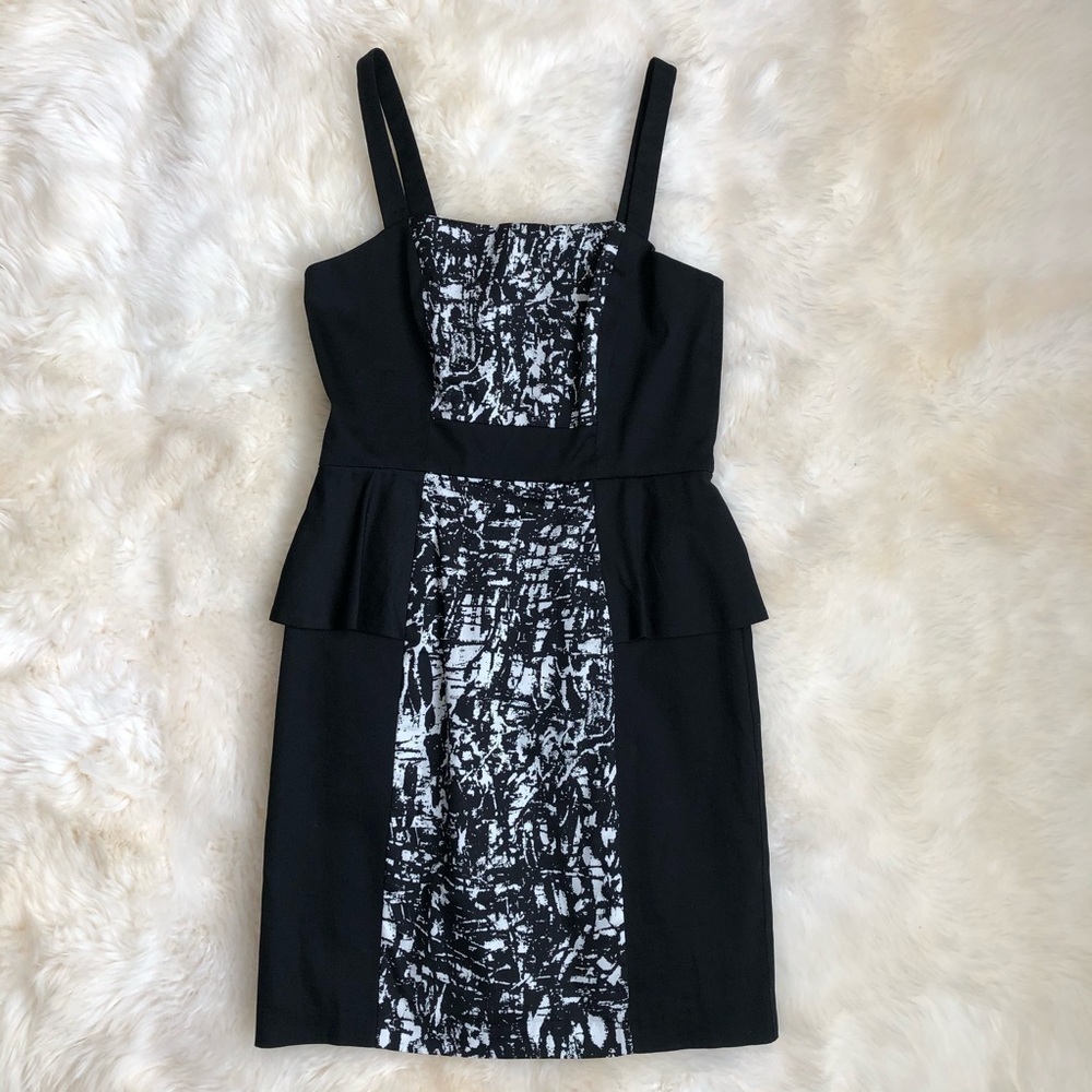 Saks Fifth Avenue Black Label Peplum Sheath Dress